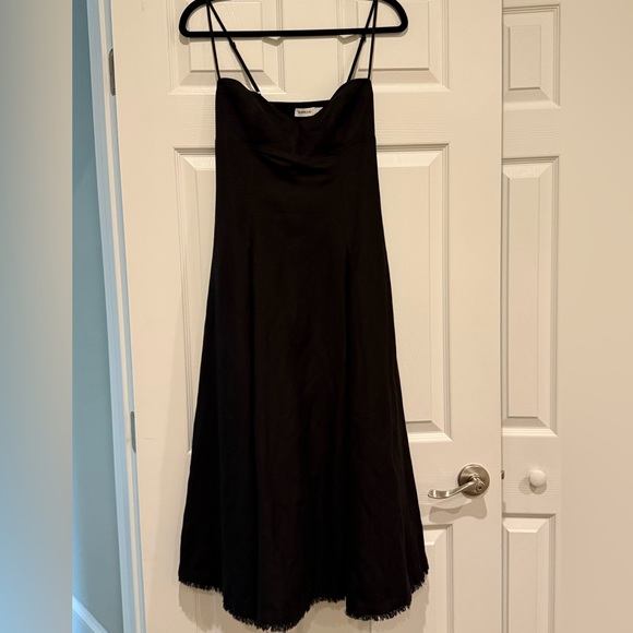 SIMKHAI Black Linen Midi Dress – Size S - Picture 1 of 8